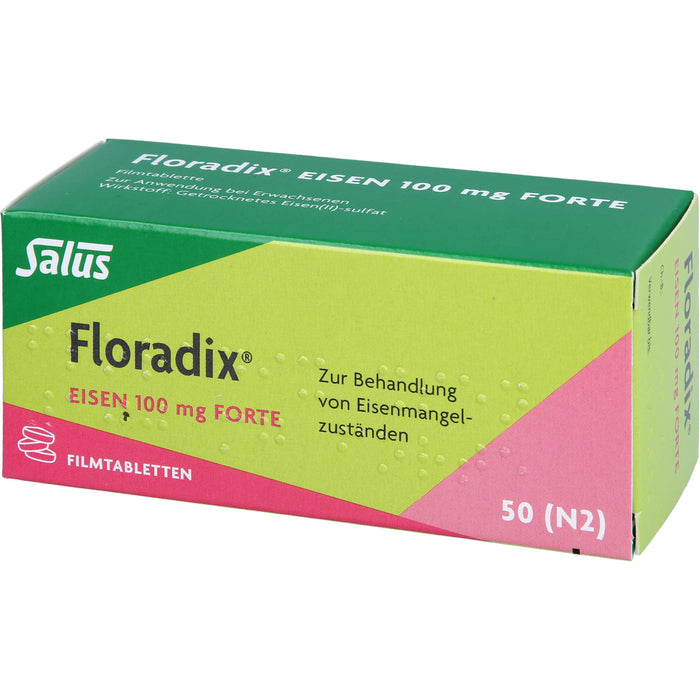 Floradix Eisen 100 mg forte Filmtabletten, 50 pcs. Tablets