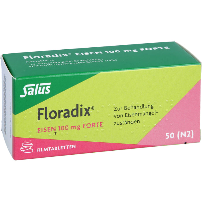 Floradix Eisen 100 mg forte Filmtabletten, 50 pc Tablettes