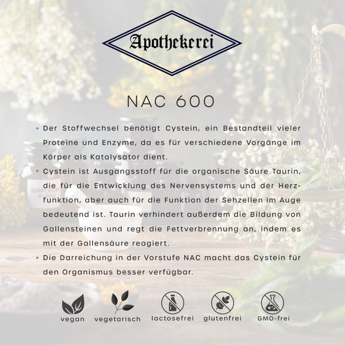 Apothekerei NAC 600, 90 pc Capsules