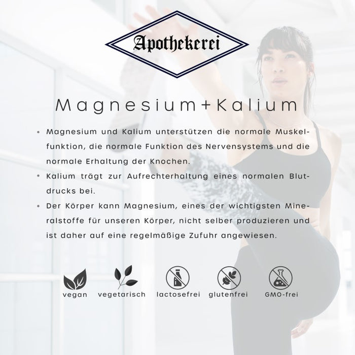 Apothekerei Magnesium + Kalium, 30 pcs. Capsules