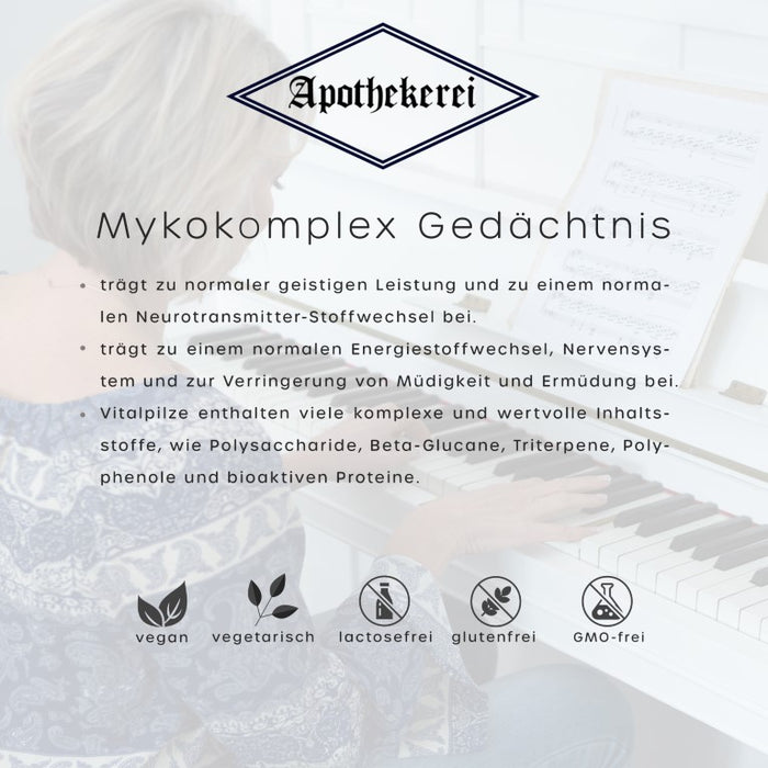 Apothekerei Mykokomplex Gedächtnis, 30 pcs. Capsules