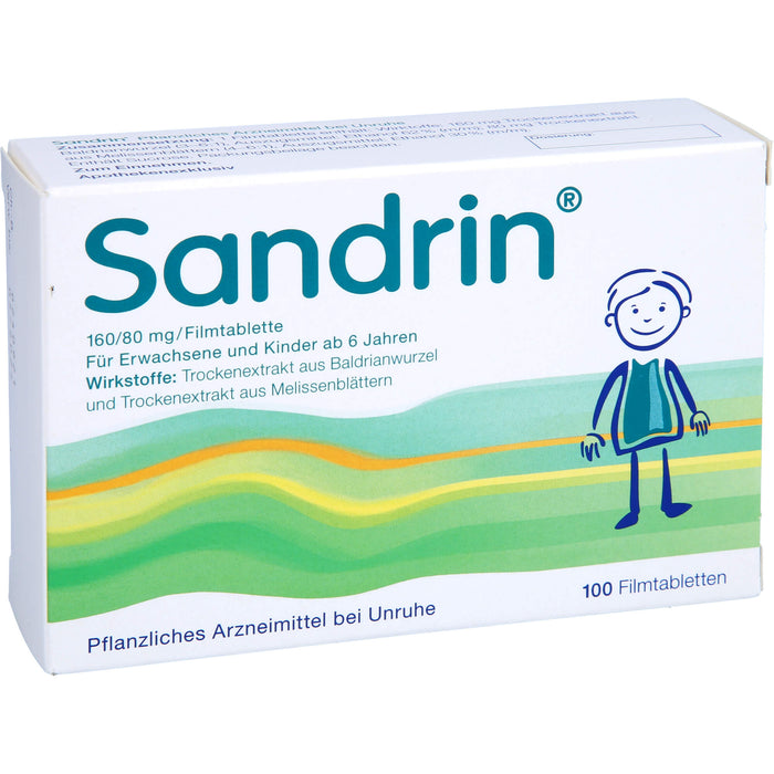 Sandrin Filmtabletten bei Unruhe, 100 pc Tablettes