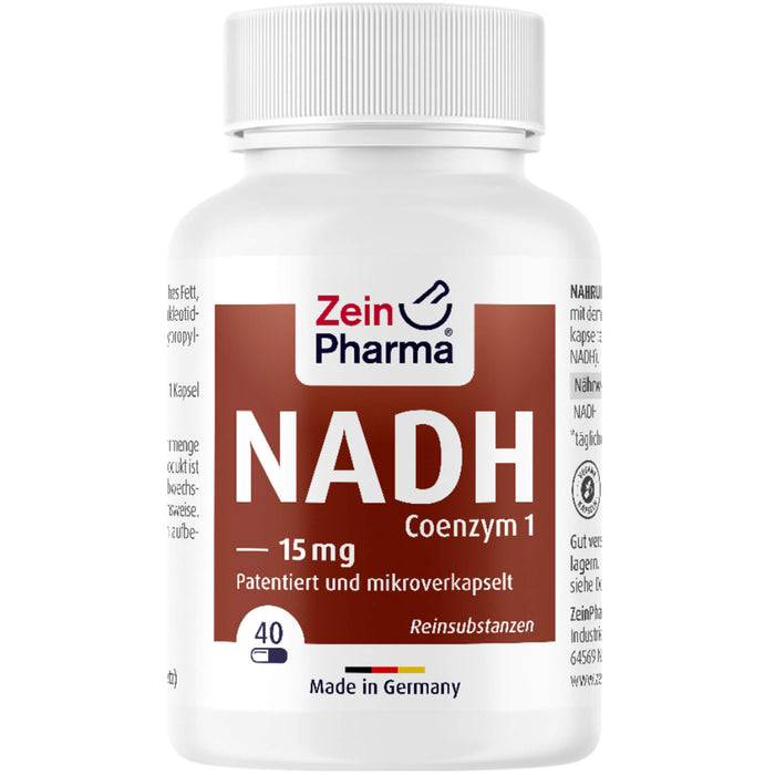 ZeinPharma NADH Coenzym 1 Kapseln 15 mg, 30 pcs. Capsules