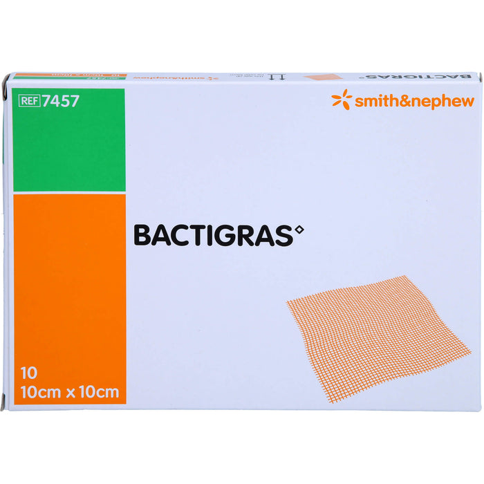 Bactigras antiseptische Paraffingaze 10 x 10 cm, 10 pcs. Wound gauze