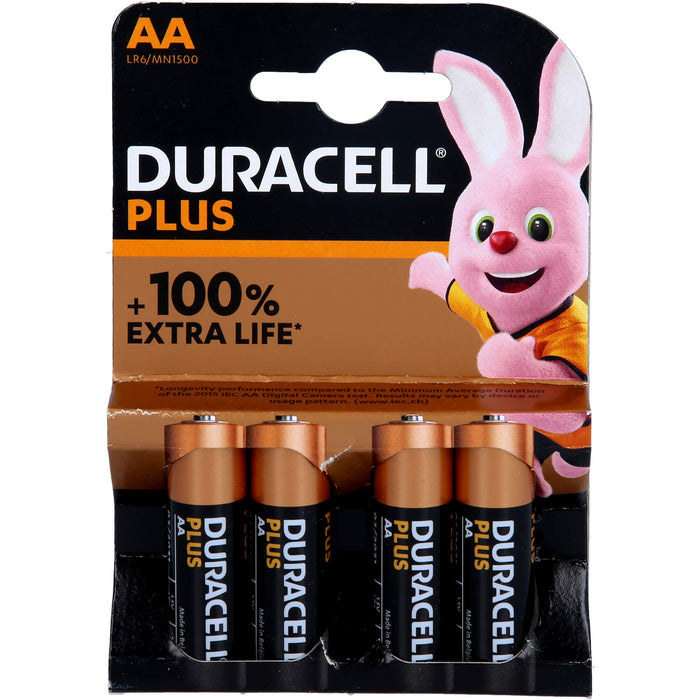 Batterie Mignon LR6 MN1500 DURACELL PLUS, 4 St