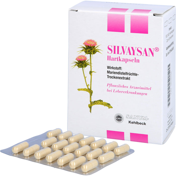 SANUM-KEHLBECK Silvaysan Hartkapseln bei Lebererkrankungen, 100 pc Capsules