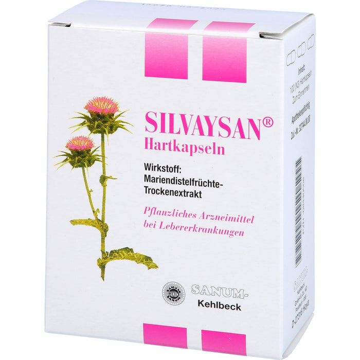 SANUM-KEHLBECK Silvaysan Hartkapseln bei Lebererkrankungen, 100 pc Capsules