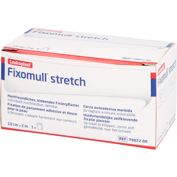 Fixomull stretch 10 cm x 2 m Klebevlies zur vollflächigen Verbandfixierung, 1 pc Pansement