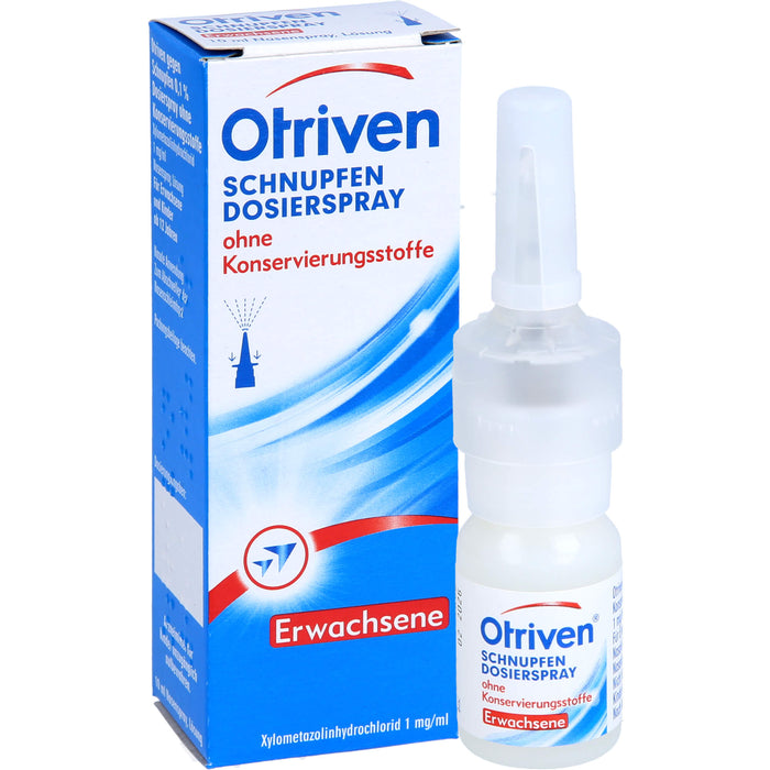 Otriven 0,1 % ohne Konservierungsstoffe Dosierspray, 10 ml Lösung