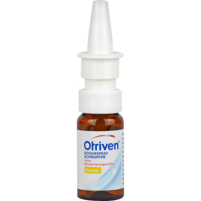 Otriven 0,05 % ohne Konservierungsstoffe Dosierspray für Kinder bei Schnupfen, 10 ml Solution