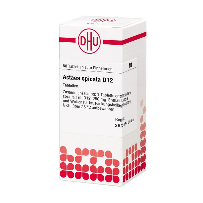 Actaea spicata D12 DHU Tabletten, 80 St. Tabletten