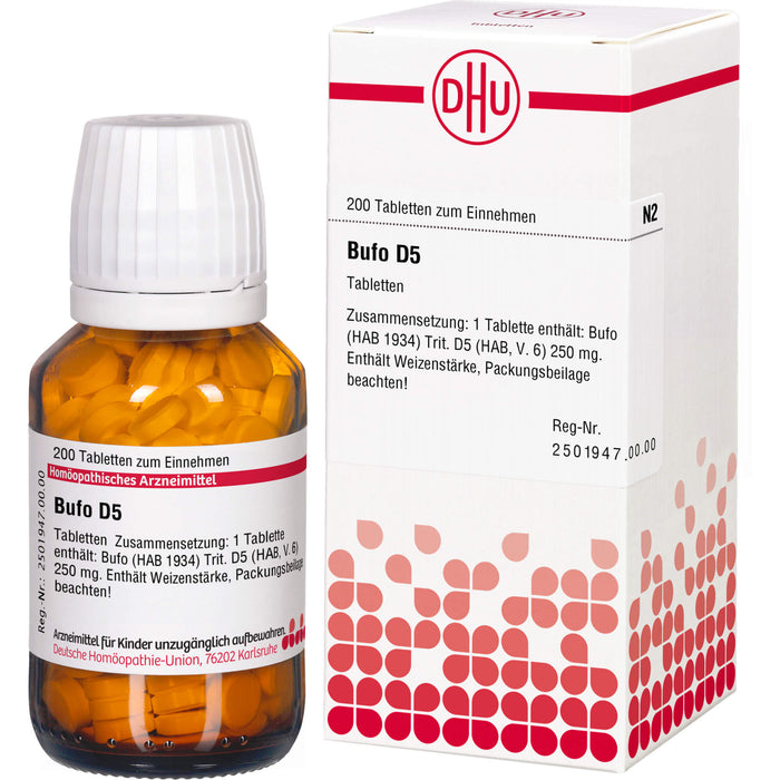 Bufo D5 DHU Tabletten, 200 St. Tabletten