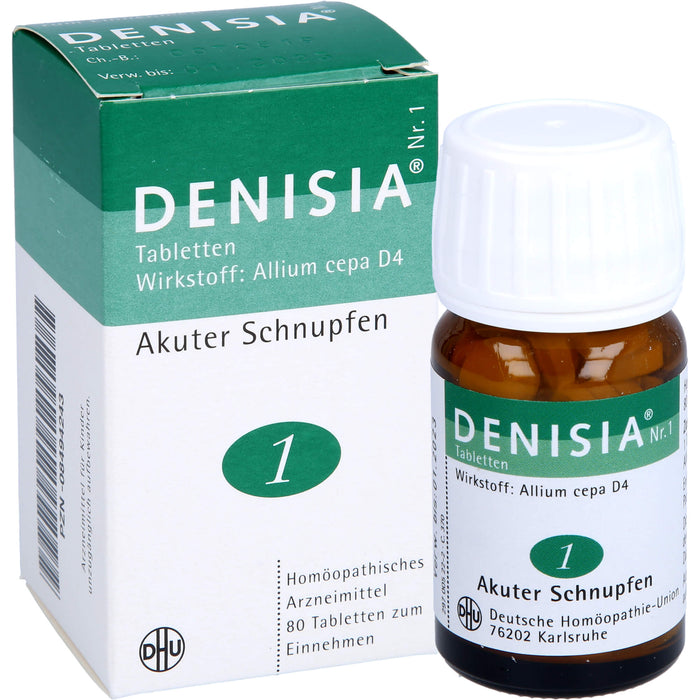 DHU DENISIA Nr. 1 Tabletten bei akutem Schnupfen, 80 pcs. Tablets