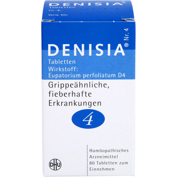 DHU DENISIA Nr. 4 Tabletten bei grippeähnlichen Erkrankungen, 80 pcs. Tablets