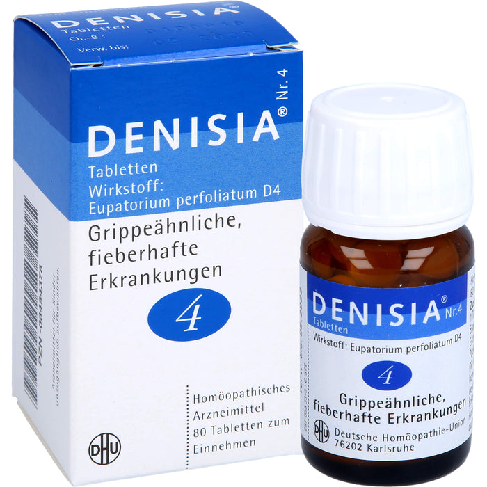 DHU DENISIA Nr. 4 Tabletten bei grippeähnlichen Erkrankungen, 80 pc Tablettes