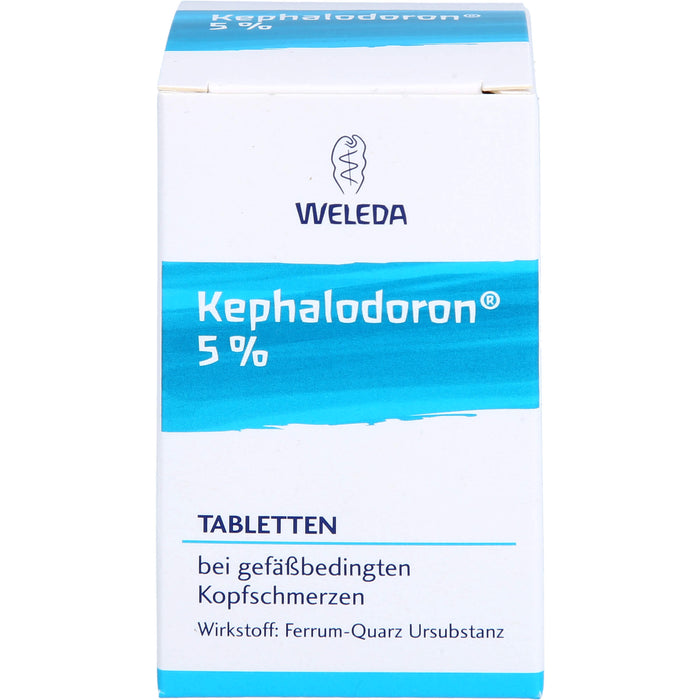 WELEDA Kephalodoron 5% Tabletten bei gefäßbedingten Kopfschmerzen, 100 St. Tabletten