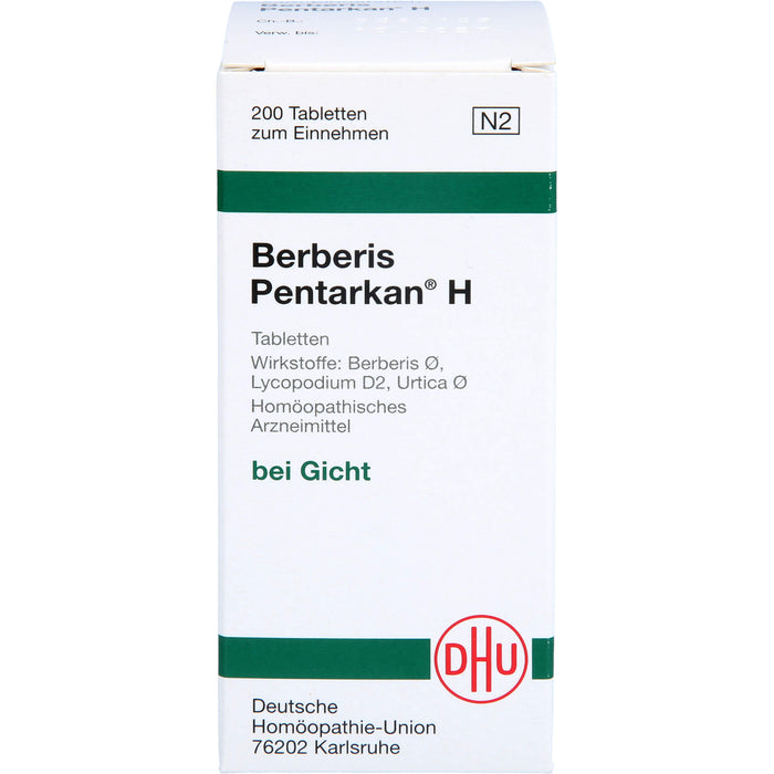 DHU Berberis Pentarkan H Tabletten, 200 pcs. Tablets