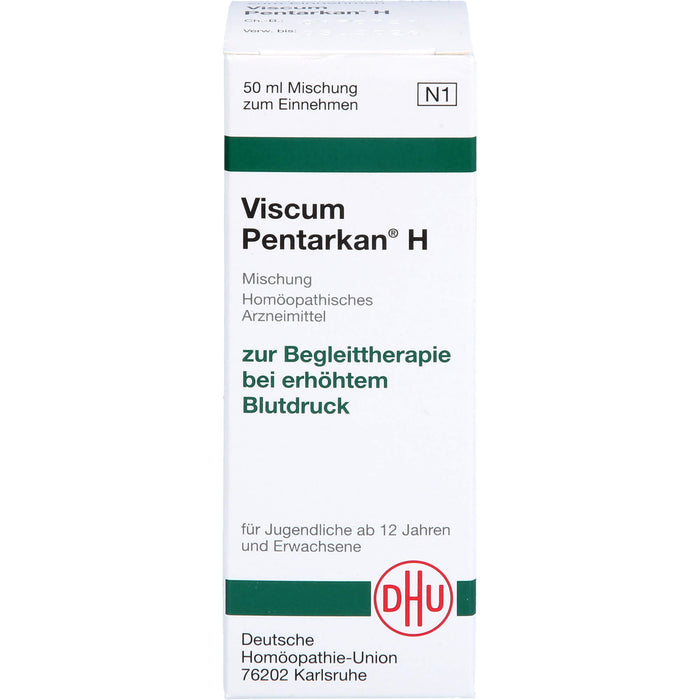 DHU Viscum album Pentarkan H Mischung zur Begleittherapie bei erhöhtem Blutdruck, 50 ml Lösung