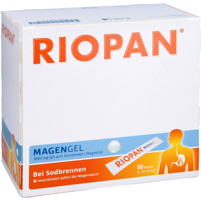 RIOPAN bei Sodbrennen Magengel, 50 pc Sachets