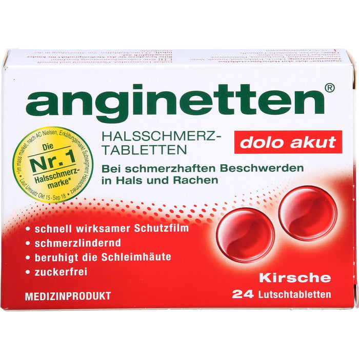 anginetten dolo akut Halstabletten Kirsche, 24 pcs. Tablets