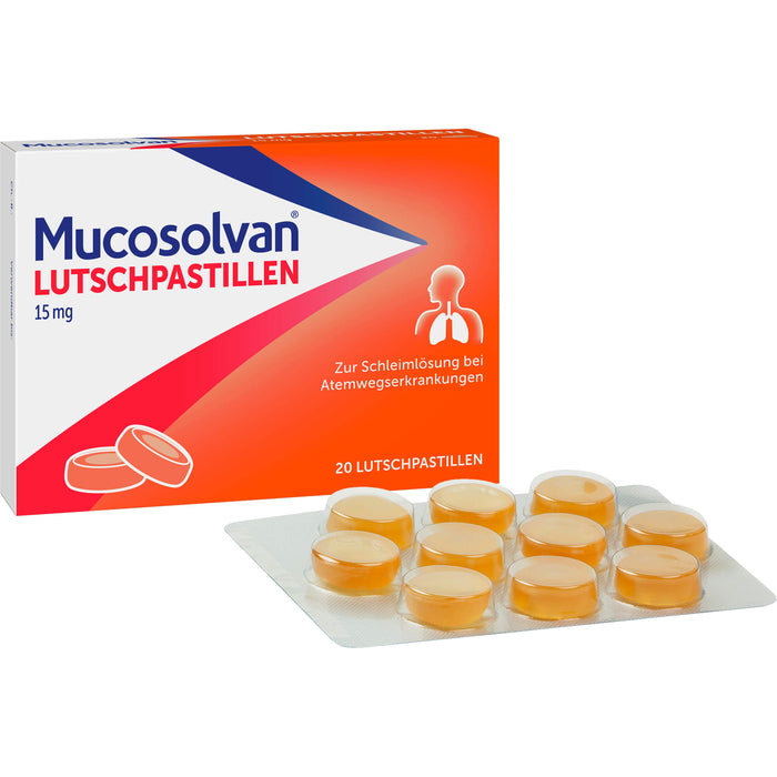 Mucosolvan 15 mg Lutschpastillen, 20 St. Tabletten