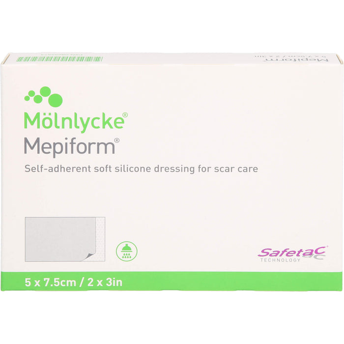 Mepiform 5 x 7.5 cm Silikonverband zur Narbenbehandlung, 5 pcs. Wound dressings