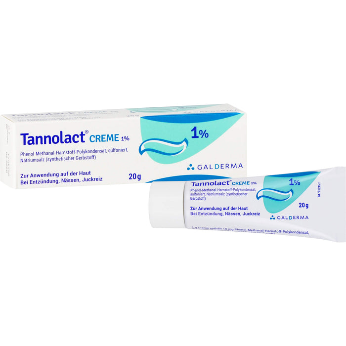 Tannolact Creme 1 % bei Entzündung, Nässen, Juckreiz, 20 g Creme