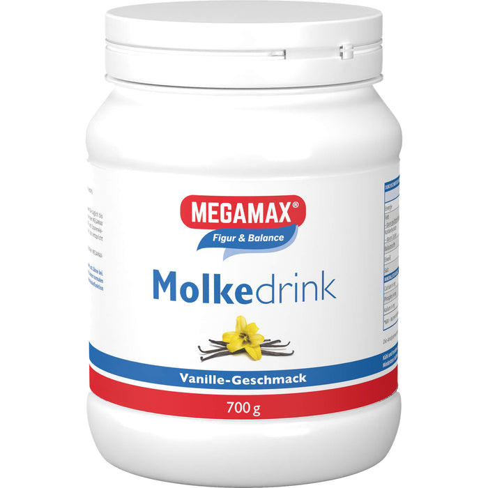 MEGAMAX Figur & Balance Molkedrink Pulver Vanille-Geschmack, 700 g Poudre