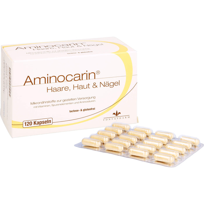 Aminocarin Haare, Haut & Nägel Kapseln, 120 pc Capsules