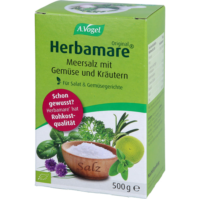 Herbamare Frischkräuter-Meersalz Nachfüllpackung, 500 g Salt