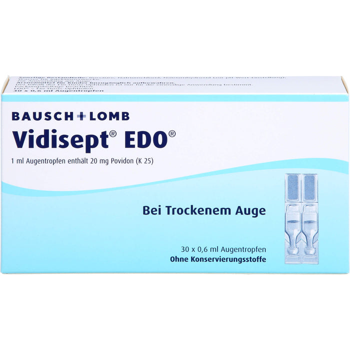 BAUSCH & LOMB Vidisept EDO Augentropfen bei trockenem Auge, 30 St. Einzeldosispipetten