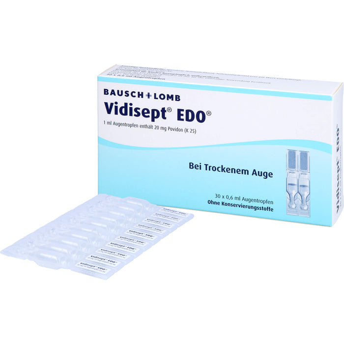 BAUSCH & LOMB Vidisept EDO Augentropfen bei trockenem Auge, 30 pcs. Single-dose pipettes