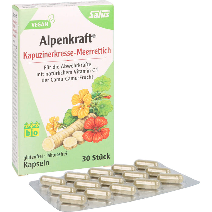 Salus Alpenkraft Kapuzinerkresse-Meerrettich Kapseln, 30 pcs. Capsules