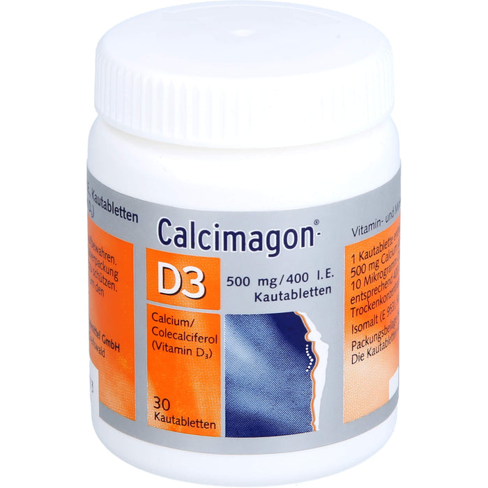 Calcimagon-D3, 500 mg/400 I.E., Kautabletten, 30 St KTA