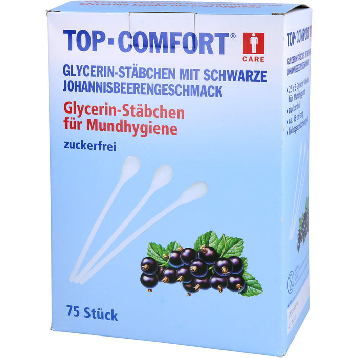 Mundpflegestäbchen schwarze Johannisbeere, 25X3 St STB