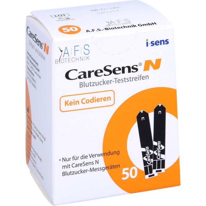 CareSens-N Blutzuckerteststreifen (auto.codierend), 50 pcs. Test strips