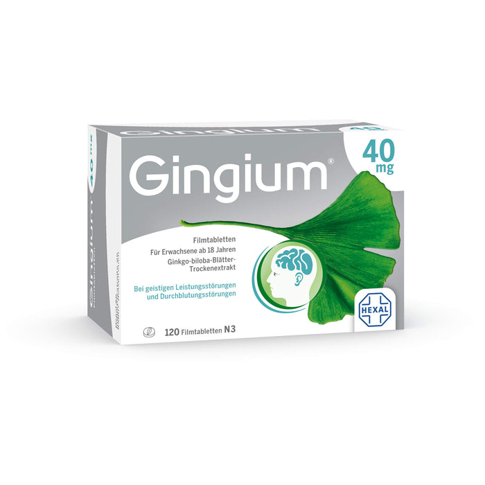 Gingium 40 mg Filmtabletten, 120 St. Tabletten