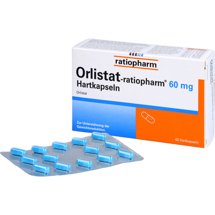 Orlistat-ratiopharm 60 mg Hartkapseln, 42 St. Kapseln