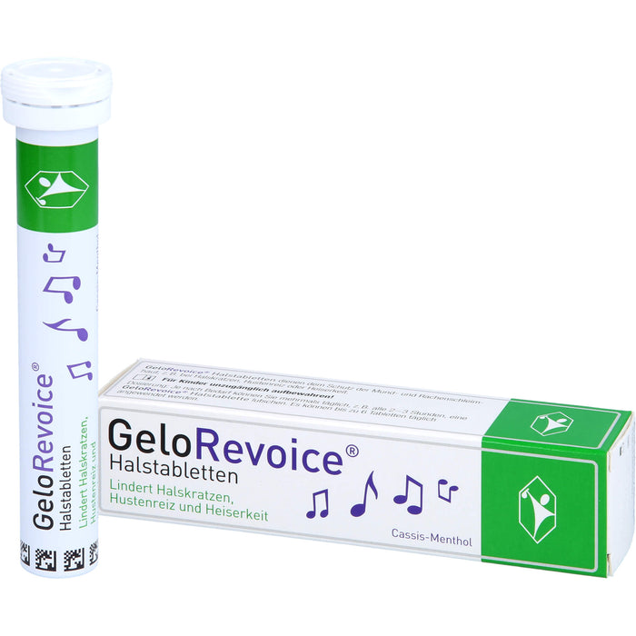 GeloRevoice Halstabletten Cassis-Menthol, 20 St. Tabletten