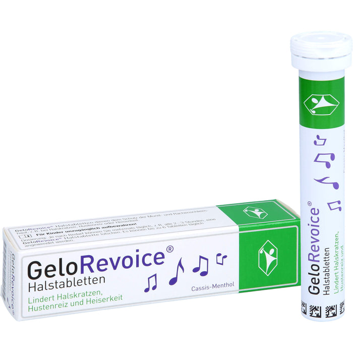 GeloRevoice Halstabletten Cassis-Menthol, 20 St. Tabletten