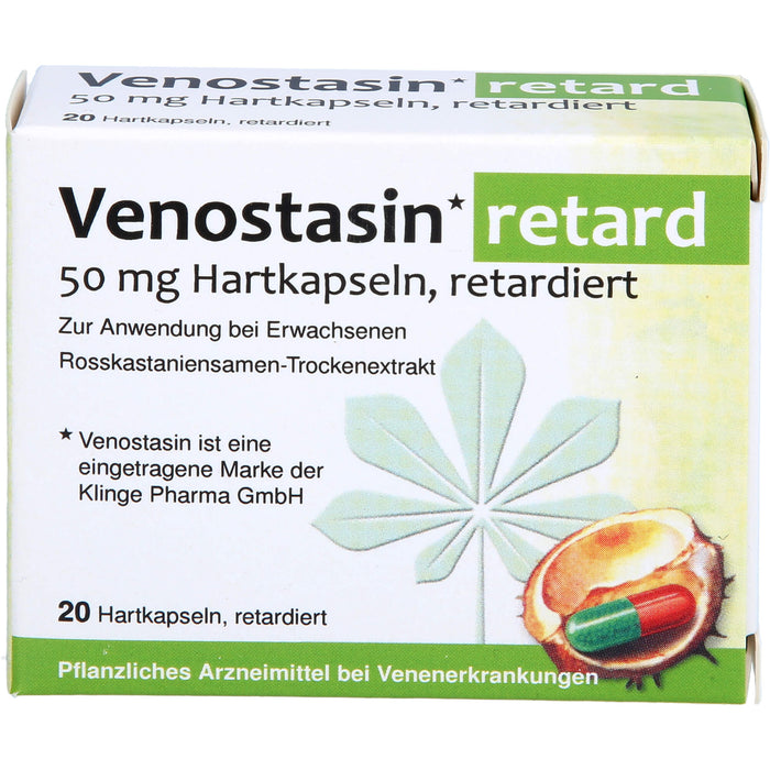 Venostasin retard 50 mg Hartkapseln bei Venenerkrankungen, 20 St. Kapseln