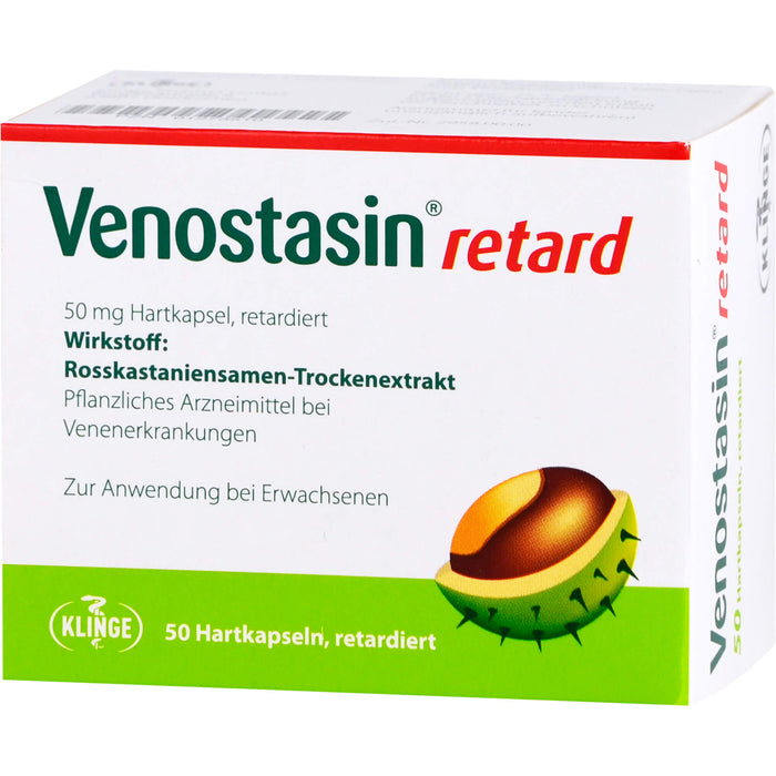 Venostasin retard 50 mg kohlpharma Hartkapseln gegen Schmerzen, Schwellungen und Schweregefühl in den Beinen, 50 pcs. Capsules