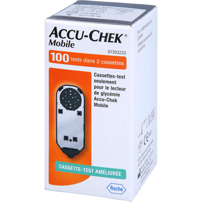 ACCU-CHEK Mobile Testkassette Plasma II, 100 pc Bandelettes réactives