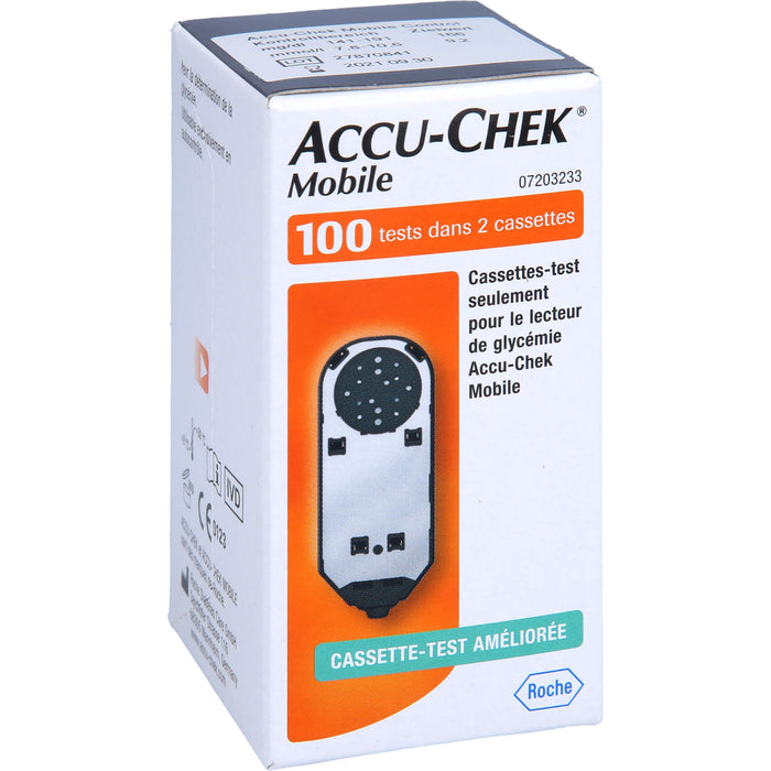 ACCU-CHEK Mobile Testkassette Plasma II, 100 pc Bandelettes réactives