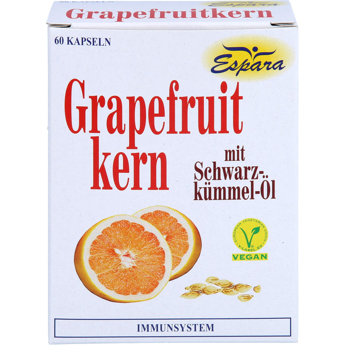 Espara Grapefruitkern mit Schwarzkümmel-Öl Kapseln, 60 St. Kapseln