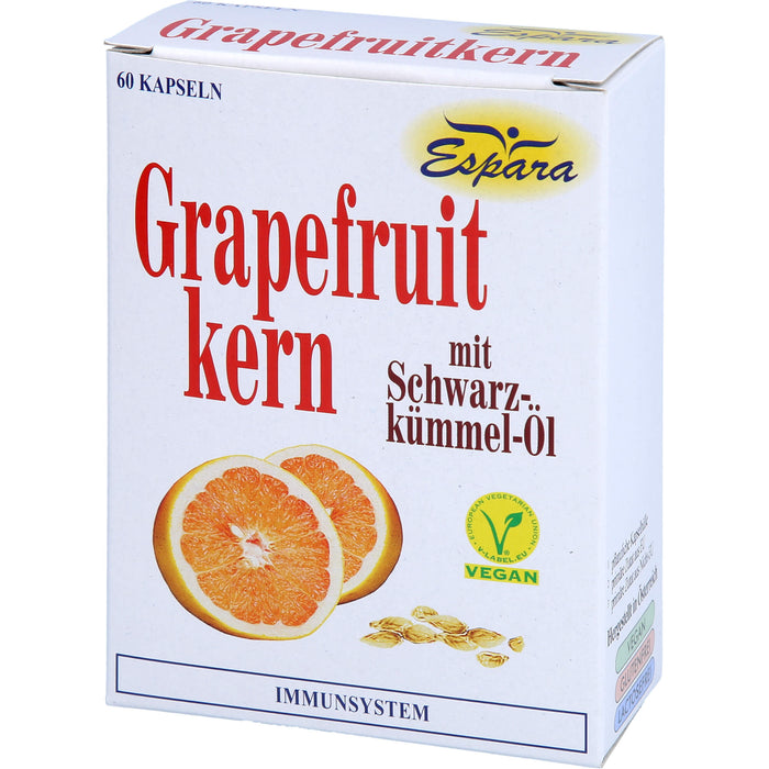 Espara Grapefruitkern mit Schwarzkümmel-Öl Kapseln, 60 pc Capsules