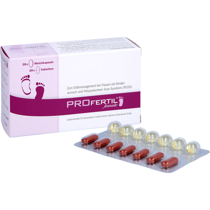 PROfertil female Tabletten und Kapseln Kombipackung 1 Monat bei Kinderwunsch, 1 pc Paquet combiné