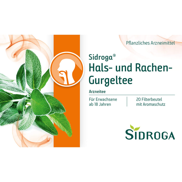 Sidroga Hals-und Rachen-Gurgeltee, 20 pc Sac filtrant