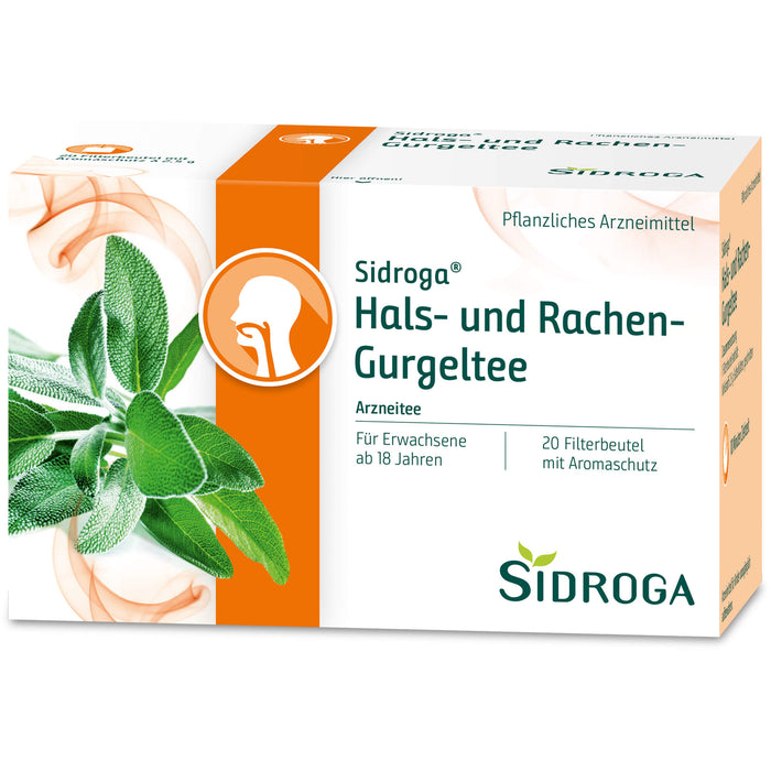 Sidroga Hals-und Rachen-Gurgeltee, 20 pc Sac filtrant