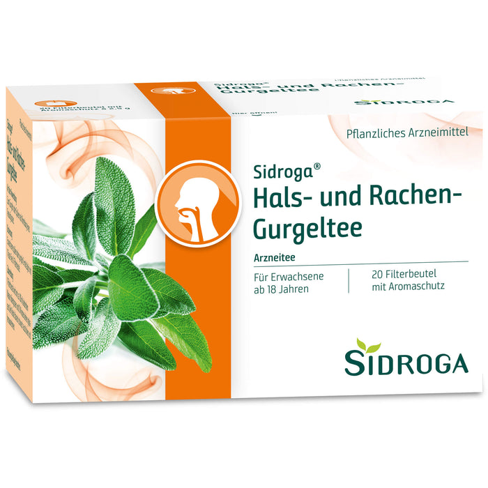 Sidroga Hals-und Rachen-Gurgeltee, 20 pc Sac filtrant